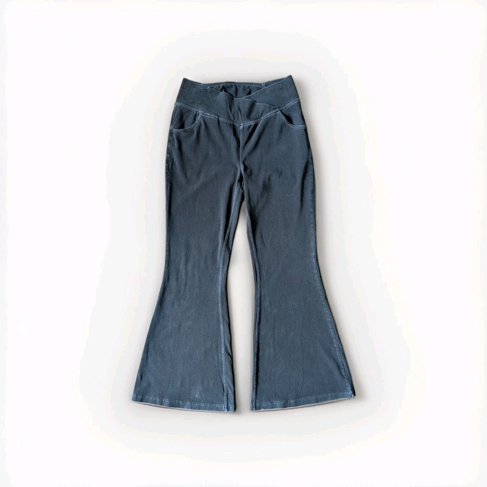 Halara Flex High Waisted Crossover Pocket Cool Touch Washed Casual Jeans Large